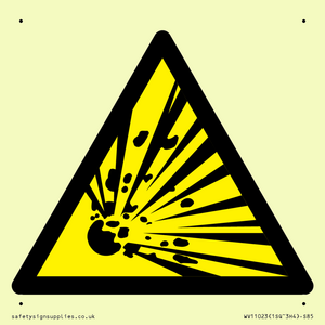 Warning Symbol: Explosive material
